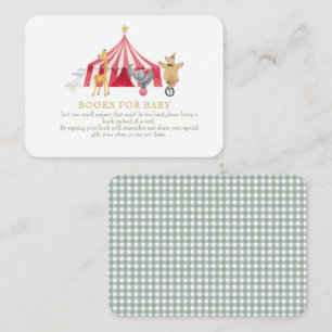 Carte D'accompagnement Circus Animaux Livres pour bébé