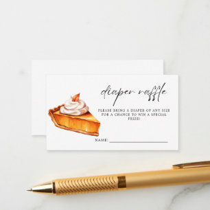 Carte D'accompagnement Citrouille à tarte Cutie Baby shower d'automne Déc