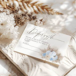 Carte D'accompagnement Citrouille Automne fleurie & Pampas Baby shower co