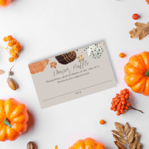 Carte D'accompagnement Citrouille Baby shower de jachère à couches neutre