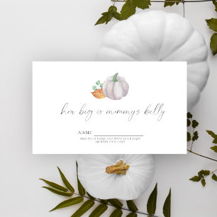 Carte D'accompagnement Citrouille blanc - Quelle taille est le jeu du ven