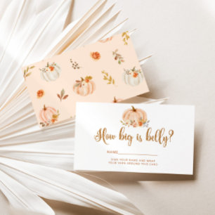 Carte D'accompagnement Citrouille de la feuille d'or de chute à quelle ta