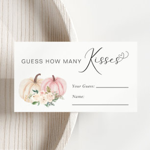 Carte D'accompagnement Citrouille Devine Comment Baisers Beaucoup Baby sh