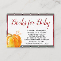 Citrouille Fall Baby showers Livres pour bébé