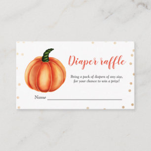 Carte D'accompagnement Citrouille orange BABY SHOWER Fromage de couch