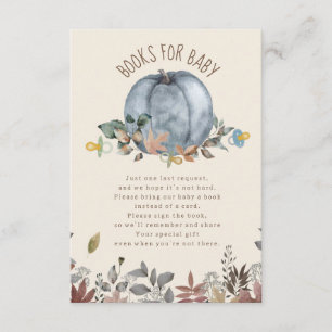 Carte D'accompagnement Citrouille Pacificateurs Boy Baby shower Demande d