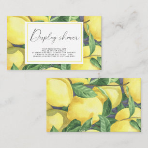 Carte D'accompagnement Citrus citron - Display shower