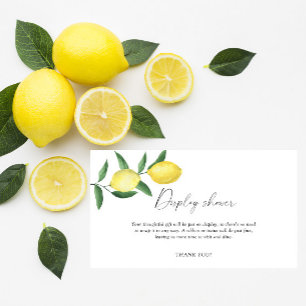 Carte D'accompagnement Citrus citron - douche d'affichage