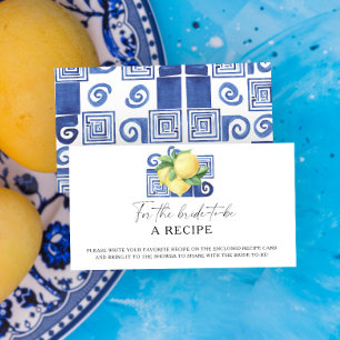 Carte D'accompagnement Citrus citron - Recette pour la mariée à être