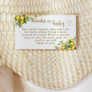Carte D'accompagnement Citrus Citrus Summer Book demande Baby shower