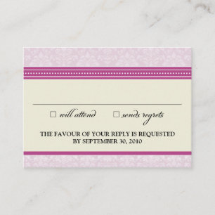 Carte D'accompagnement : claire : Charming Damask 3.5"x2.5" RSVP Card_v2