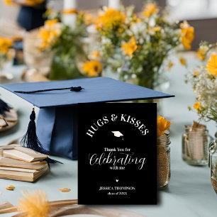 Carte D'accompagnement Classe de 2025 Merci Hugs & Kisses Graduation