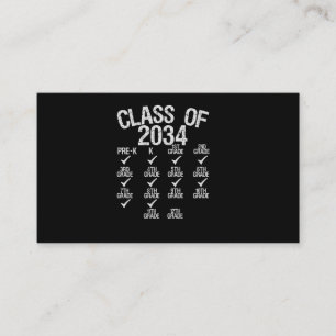 Carte D'accompagnement Classe De 2034 Augmenter Avec Moi 8E Graduation