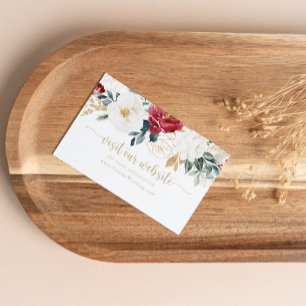 Carte D'accompagnement Classic Gold Burgundy White Mariage Website