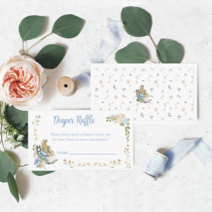 Carte D'accompagnement Classic Peter le lapin Twins Diaper Raffle