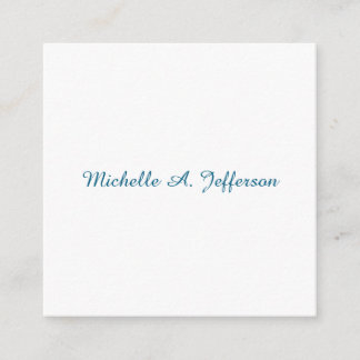Carte D'accompagnement Classique Créatif tendance Bleu Océan Blanc