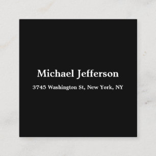 Carte D'accompagnement Classique Créatif tendance Noir & Blanc