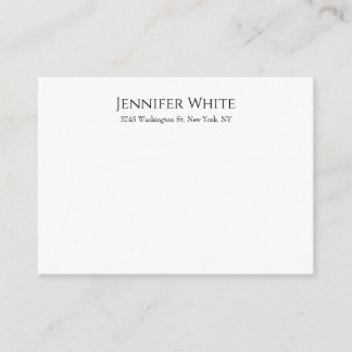 Carte D'accompagnement Classique Élégant Simple Noir & Blanc Minimaliste