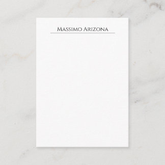 Carte D'accompagnement Classique Élégant Simple Noir & Blanc Minimaliste