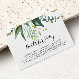 Carte D'accompagnement Classy Green Baby shower tropical Demande de réser