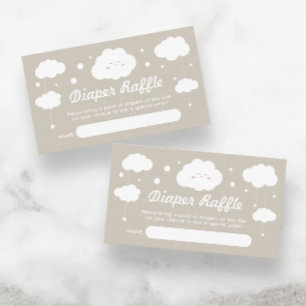 Carte D'accompagnement Cloud Heaven envoyé Baby shower Déchets Raffle