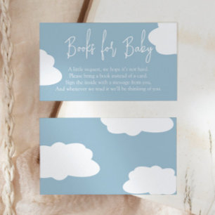 Carte D'accompagnement Cloud Neuf livres de Baby shower neutres pour bébé
