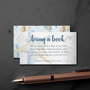 Carte D'accompagnement Coastal Chic   La barrière de corail moderne livre