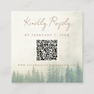 Carte D'accompagnement Code d'analyse des Mariages de Forest Mountain RSV