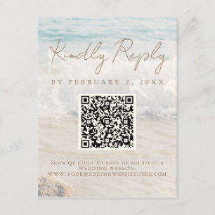 Carte D'accompagnement Code d'analyse des Mariages de plage et de bord de