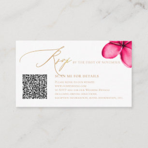 Carte D'accompagnement Code QR de la rive du paradis ArtsApp en faux or R