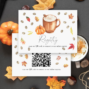 Carte D'accompagnement Code QR de mariage pour la liste de mariage de la