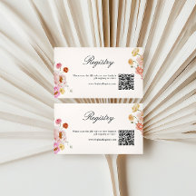 Code QR de registre de cadeaux de fleurs printaniè