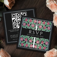 Code QR de réponse pour un mariage royal avec moti