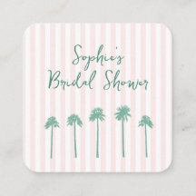 Code QR de réponse pour une baby shower Preppy à P