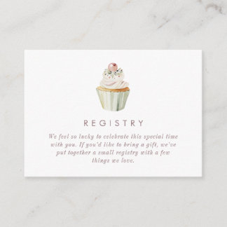 Carte D'accompagnement Code QR du registre de Baby Shower Tea