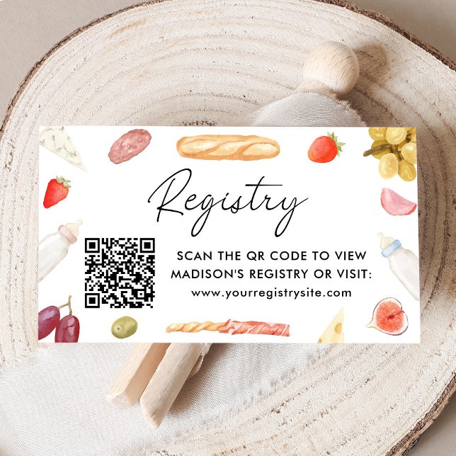 Carte D'accompagnement Code QR du registre de naissance Charcuterie (Créateur téléchargé)