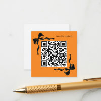 Code QR du registre des vaches orange et noires
