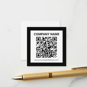 Carte D'accompagnement Code QR modifiable & Conception simple et personna