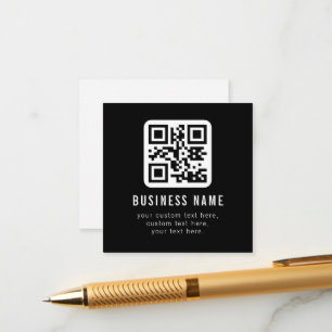 Carte D'accompagnement Code QR personnalisable & Conception de texte modi