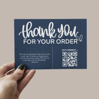 Code QR Remerciements pour votre emballage d'achat