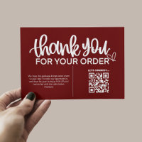 Code QR Remerciements pour votre emballage d'achat