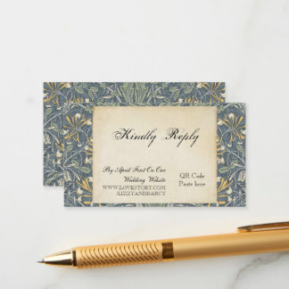Carte D'accompagnement Code QR RSVP de mariage