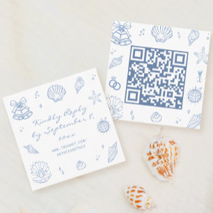 Carte D'accompagnement Code QR RSVP RSVP RSVP