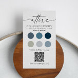 Carte D'accompagnement Code vestimentaire du Mariage nautique   Code QR |<br><div class="desc">Aidez vos invités à s'habiller pour votre mariage de mer ou nautique avec cette carte d'enceinte à code vestimentaire personnalisable. Doté d'une palette de couleurs et d'un code QR d'inspiration océanique moderne, cette carte vous permet d'accéder directement à votre site Web mariage ou à votre guide de style. Idéal pour...</div>