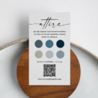 Code vestimentaire du Mariage nautique + Code QR |