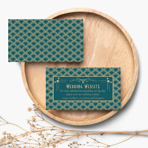 Carte D'accompagnement Collection de Mariages Art Déco Gatsby vintage des