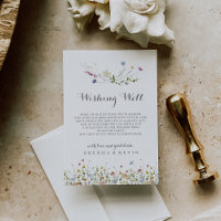 Colorful Dainty Fleurs sauvages Mariage Wishing we
