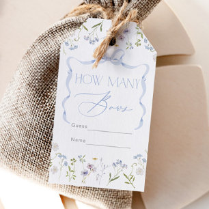 Carte D'accompagnement Combien d'arcs fleur sauvage Arc Bleu Baby Shower
