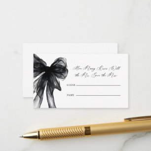 Carte D'accompagnement Combien de baisers Jeux de baby shower de mariage