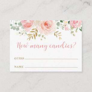 Carte D'accompagnement Combien de bonbons sont dans la Jar Game Answer Ca